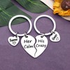 Vadaka Valentine's Day Couple Gifts Keychain for Boyfriend Girlfriend His