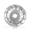 90mm 12 Tooth Polishing Disc Silver Wheel Manganese Steel Woodworking