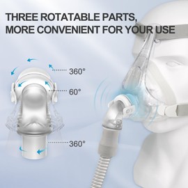 Replacement Mask Kit Compatible with Fisher & Paykel Simplus and Airfit F20, Replacement Kit Including Cushion(Large), Frame, Headgear, Strap Covers and Elbow, Great Value Kit Suppiled by AirSmart