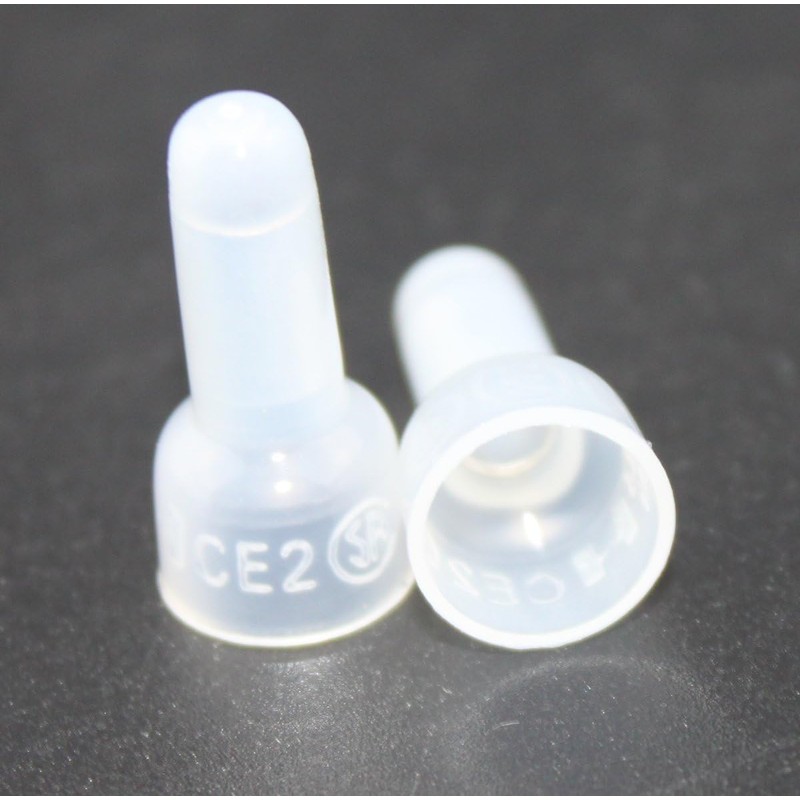 Rextin 1000pcs CE2 Closed End Wire Crimp Connectors Protective Wire