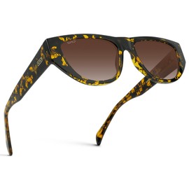 WearMe Pro Cateye Women Sunglasses (Burnt Umber Tortoise/Brown Gradient Lens)