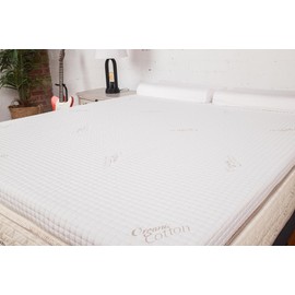 Cotton Mattress Topper Cover - Queen