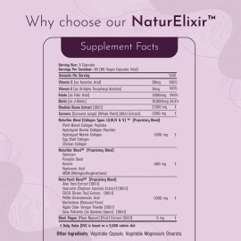 NaturWel 24 in 1 Collagen Blend Rhodiola Rosea 2500mg Biotin Hyaluronic Acid Vitamin C