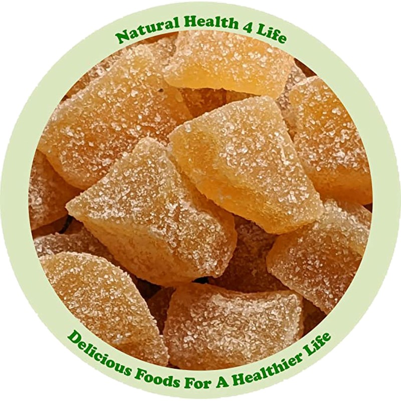 Natural Health 4 Life Crystallised Ginger 1 kg (1 Pouch)