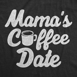 Mamas Coffee Date Baby Bodysuit Funny Sarcastic Graphic Novelty Jumper for Infants Funny Baby Onesies Sarcastic Onesie for Baby Cool Coffee Onesie Novelty Black - 6 Months