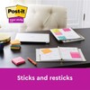 Post-it Super Sticky Notes, Assorted Colours, 4 Pads, 47.6 mm