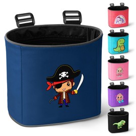 Adiwo Bike Basket Kids, Boys Bike Basket Waterproof Bicycle Front Basket, Detachable Bike Handlebar Basket, 210D Oxford Cloth Basket Carrier Bag with Cartoon Pattern, Bike Accessories For Girls Boy