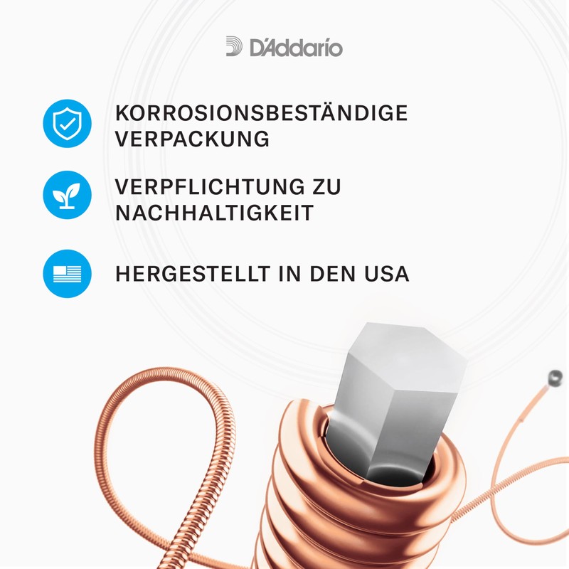 D'Addario PB017 Acoustic Guitar Single String, Phosphor/Bronze