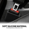 Houlishu 2 PCS Seat Belt Buckle Holder, Durable Silicone Material,Car