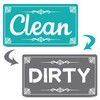 Dirty Clean Dishwasher Magnet,Dishwasher Sign Clean Dirty Sign Magnet for