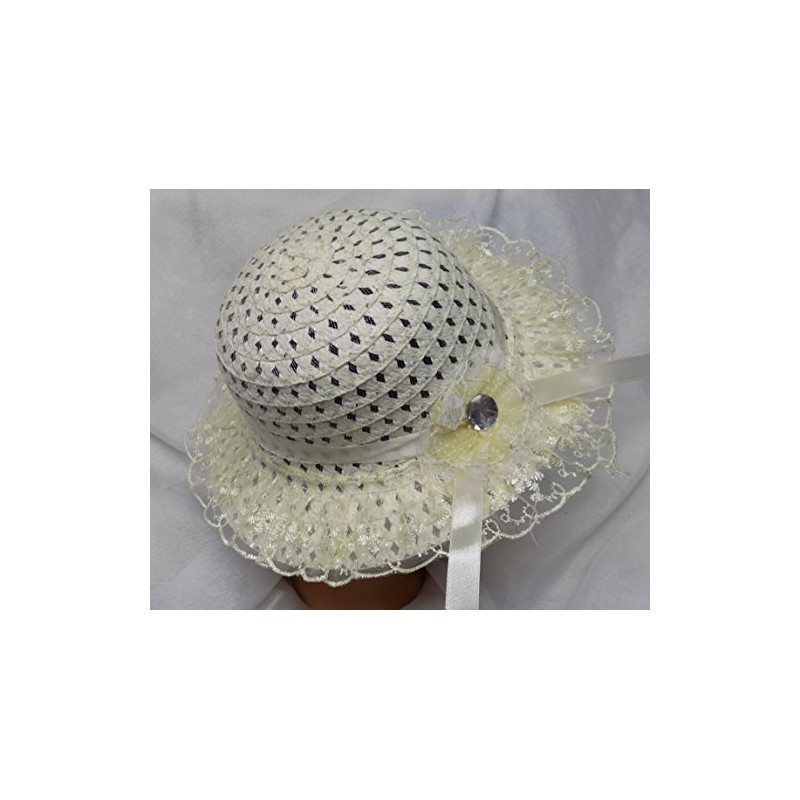 Cream Easter Hat Easter Bonnet Spring Hat Teaparty With Lace