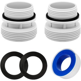 Hose Conversion Adapters Kit Compatible with Intex Coleman 4560 40mm to 1 1/2” Filter Hose Conversion Kit - Above Ground Pool Adapter Connects 40mm Hoses to 1 1/4” or 1 1/2” Filter Ports (2Pack)
