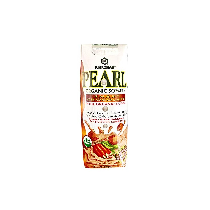 Kikkoman USA Organic Chocolate Soymilk, Dairy-Free & Low-Fat, 24 Pack