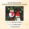 Mary Maxim Starlette Sparkle Yarn, 4 Medium Worsted Weight Yarn