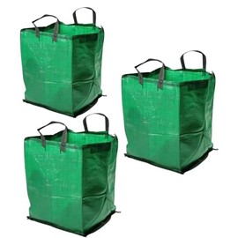 1x Heavy Duty Green Garden Waste Bags 120 Litre - 45cm x 45cm x 60cm- Green Garden Waste Sacks, Reusable