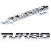 Turbo Emblem Sign Chrome Lettering 3D Logo Car Sticker Tuning