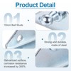 sourcing map 10MM Ball Stud Mounting Bracket, 2PCS Gas Struts