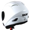 WOW Motorcycle Full Face Helmet Street Bike A Glossy White
