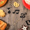 JJUNW JJUNW 30Pcs Music Notes Cupcake Toppers, Music Notes Party
