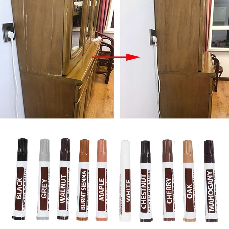 10Pcs Furniture Markers Waterproof Quick Dry Scrub Resistant Widely Used