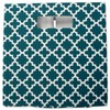 DII Cubo reticulado de poliéster, Lattice Teal, 13" Large Cube,