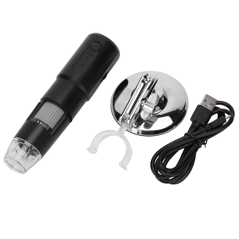 WiFi USB Digital Microscope 50‑1000X Magnification 8 LED Light for