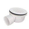 BlueVue 2.0" Replacement Shower Base Drain, PVC 2.0" Side Outlet