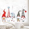 Window Sticker Christmas Winter 5 Gnomes Gnome and Snowflakes Window