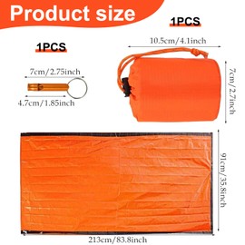 Survival Bag, Bivvy Bag, Emergency Blanket, Bothy Bag, Waterproof and Windproof Thermal Sleeping Bag for Outdoor Survival, Hiking, and Camping