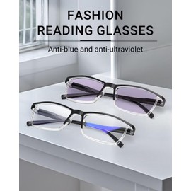 TERAISE 4 pairs Anti-blue Light AntiUV Reading Glasses with Spring Hinge Fashion