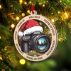 Camera Ornament, Camera Ornaments for Christmas Tree, 2 Layer Wood