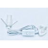 sphires Salt Lamp Replacement Electric Cable 2 Metal Clip On/Off
