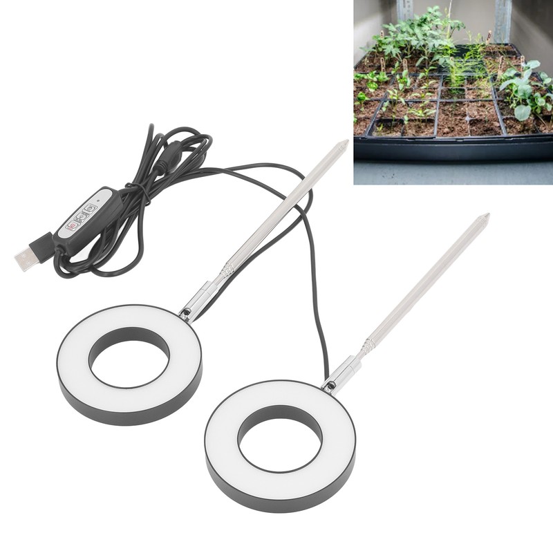 Plant Light Rings Full Spectrum Stretchable 2 Head 4 Speed