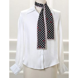 sourcing map Women's Thin 50s Vintage Scarves Wrap Cute Headband Polka Dots Neckerchief Head Scarf