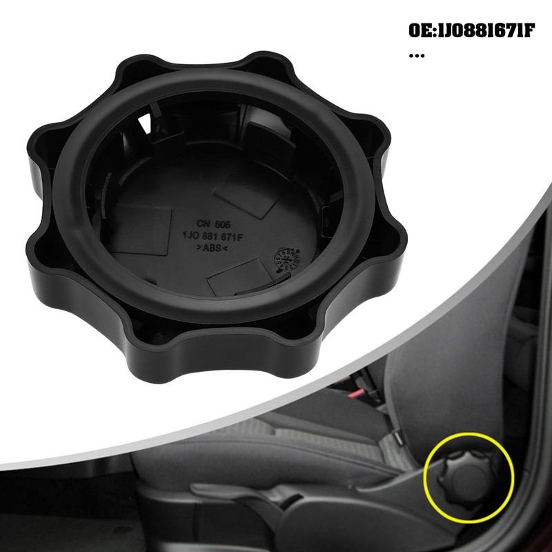 YINETTECH 2pcs Car Seat Adjustment Knobs 1J0881671F Compatible with VW