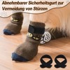 PETLOFT Non-Slip Dog Socks, Pack of 4 Indoor Non-Slip Dog
