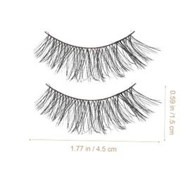 Minkissy 10pairs Chemical Fiber False Eyelashes Natural Look Makeup Lashes for Women Short Style for Cosplay Weddings and Photography