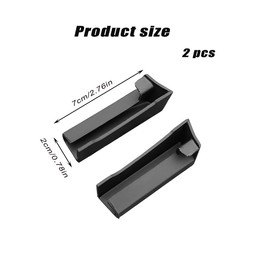 2 Pcs Car Roof Gutter,Car Roof Channel, Modified Exterior Rainwater Gutter Accessory,Car Roof Side Water Rain Gutter Diverters Extension Black Fit Compatible with 18-22 Wrangler JK JL