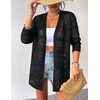 Zeagoo Womens 2025 Summer Crochet Cardigan Sweaters Lightweight Long Sleeve