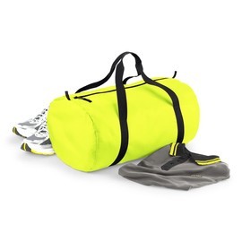 BagBase BG150 Packaway Barrel Bag – Fluoreszierendes Gelb/Schwarz
