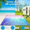 AISPARKY Beach Blanket Waterproof Sandproof, Oversized Large Beach Mat 79"
