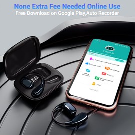 Wireless Earbuds Real-Time Translator - 150 Language Two-Way AI Translation Headset with Free Subscription App Support, ENC Noise Cancelling & 10H Playtime for Travel/Business/School