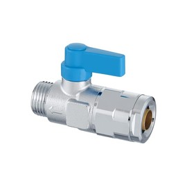 Onda Seisakusho WB27-1313MB-S-1 Resin Tube BV [Double Lock Valve, WB27 Type, Flow Adjustment Ball Valve, Parallel Male Thread]