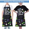 ENSIANTH Funny Golf Apron for Women Men with Pocket Eat