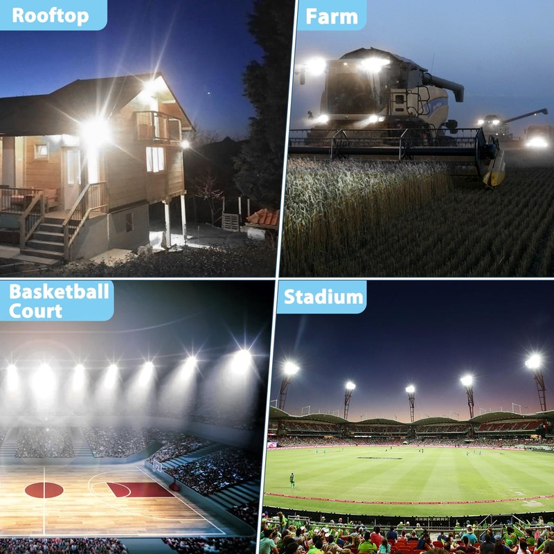 ISKYDRAW Stadium Lights 400W, 1 Pack 85-265V 40000LM Super Bright