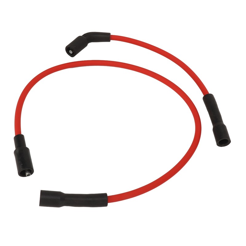 2 Pcs 8mm Spark Plug Wire Set Rubber Sparking Plug