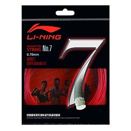 LI-NING Badminton Racket String No. 7 Red