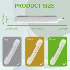6 Pack Retractable 2 in 1 Needle Threaders Seam Ripper, Hand Sewing Needle Threader and Seam Ripper, Embroidery Threading and Stitch Remover Tool for Elderly Knitting Quilting (3 Colors)