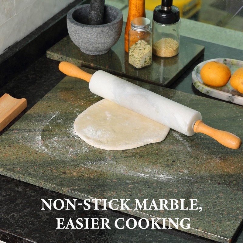 Koville Granite Cutting Board for Kitchen, 20x16 Inches Large Marble