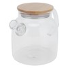 Transparent Glass Tea Pot 600ml Large Capacity Heat Resistant Water